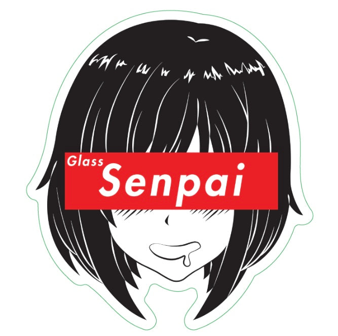 Senpai Logo Sticker – Glass Senpai