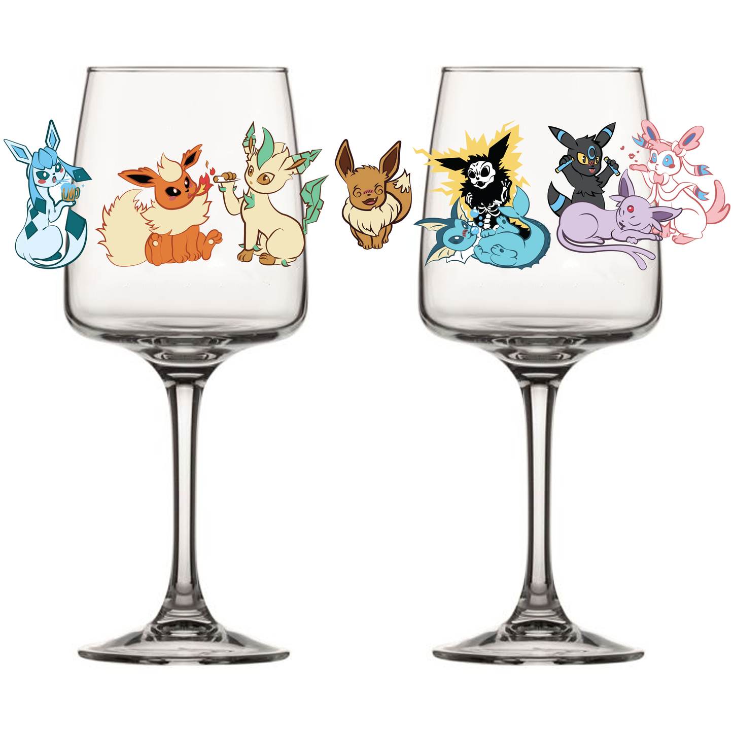 Eeveelutions Under the Influence Glass